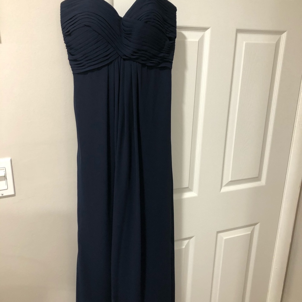 Bill Levkoff Navy Gown